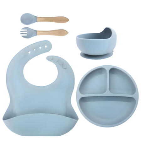 Blue Baby Feeding Set